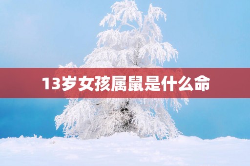 13岁女孩属鼠是什么命