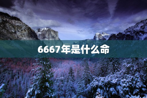 6667年是什么命