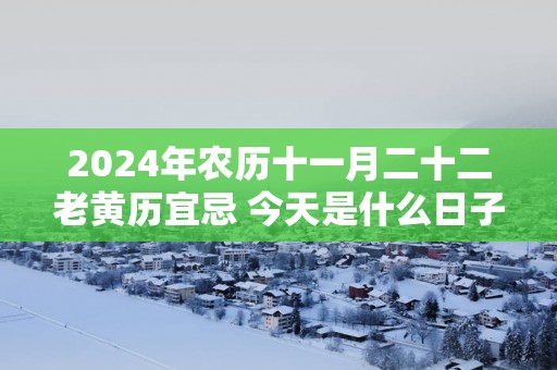 2025年农历十一月二十二老黄历宜忌 今天是什么日子