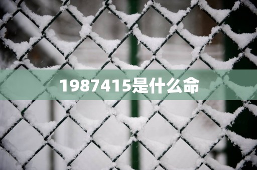 1987415是什么命