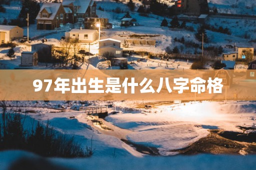 97年出生是什么八字命格