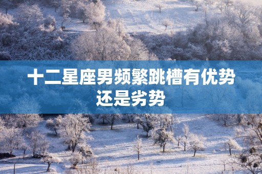 十二星座男频繁跳槽有优势还是劣势