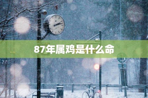 87年属鸡是什么命