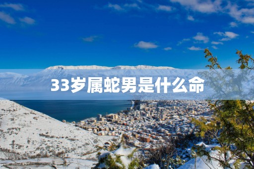 33岁属蛇男是什么命