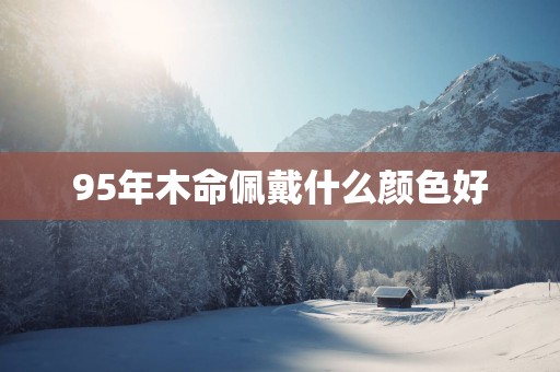 95年木命佩戴什么颜色好
