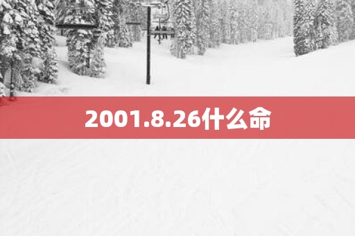2001.8.26什么命