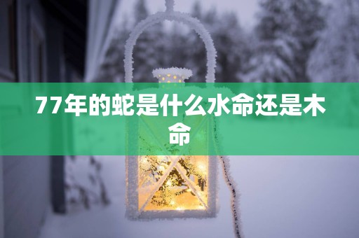 77年的蛇是什么水命还是木命