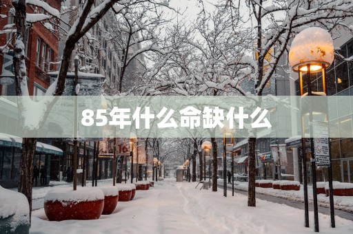 85年什么命缺什么