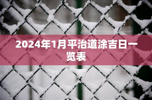 2025年1月平治道涂吉日一览表