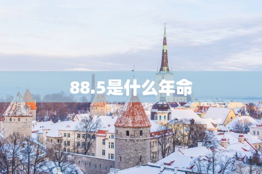 88.5是什么年命