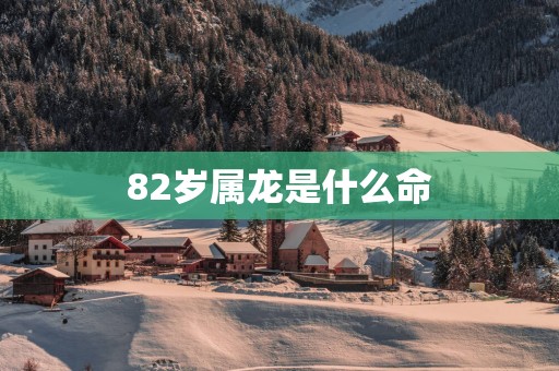 82岁属龙是什么命
