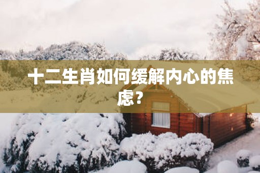 十二生肖如何缓解内心的焦虑？