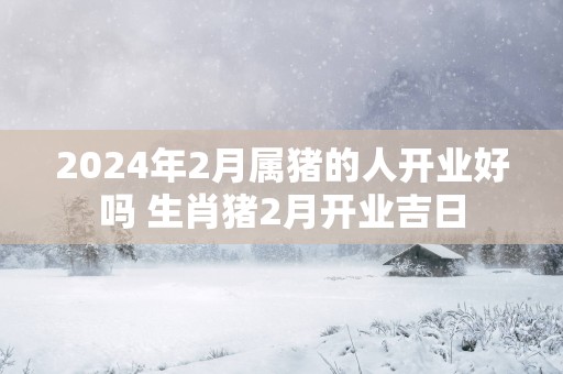 2025年2月属猪的人开业好吗 生肖猪2月开业吉日