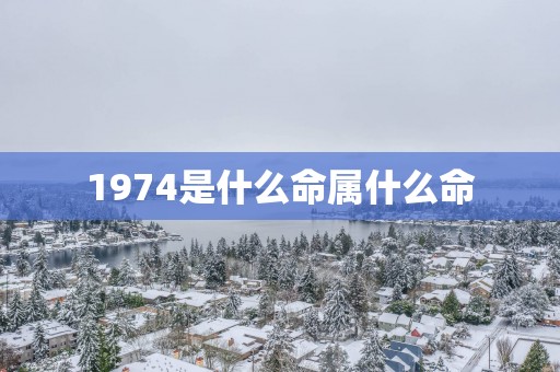 1974是什么命属什么命