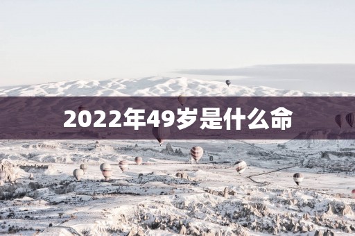 2025年49岁是什么命