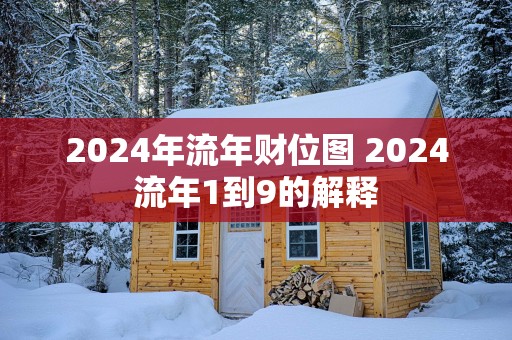 2025年流年财位图 2025流年1到9的解释