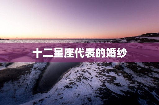 十二星座代表的婚纱