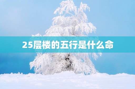 25层楼的五行是什么命