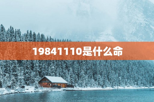 19841110是什么命