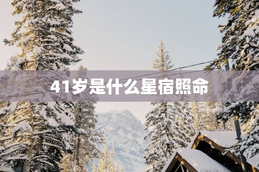 41岁是什么星宿照命