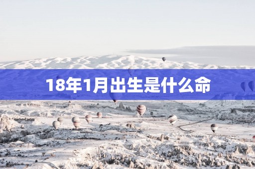 18年1月出生是什么命