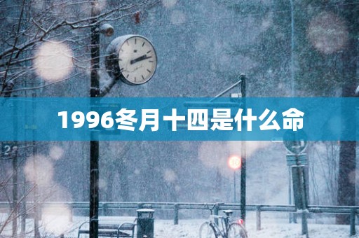 1996冬月十四是什么命
