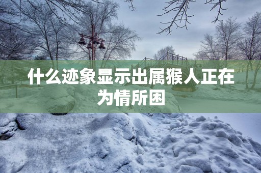 什么迹象显示出属猴人正在为情所困