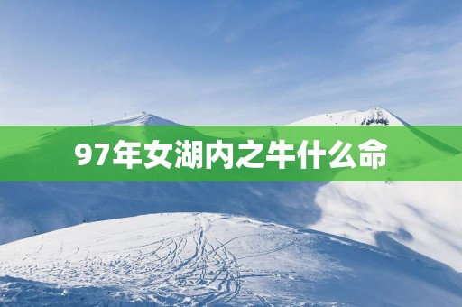 97年女湖内之牛什么命