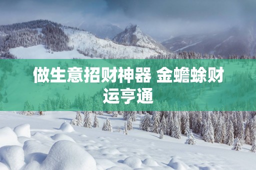 做生意招财神器 金蟾蜍财运亨通