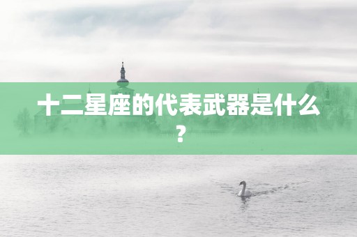 十二星座的代表武器是什么？