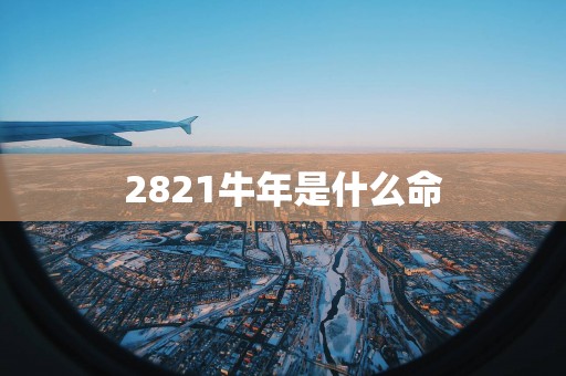 2821蛇年是什么命