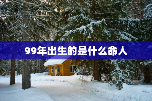 99年出生的是什么命人