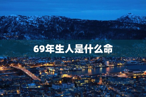 69年生人是什么命