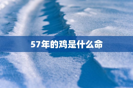 57年的鸡是什么命