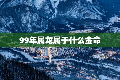 99年属龙属于什么金命