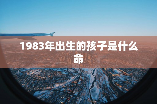 1983年出生的孩子是什么命