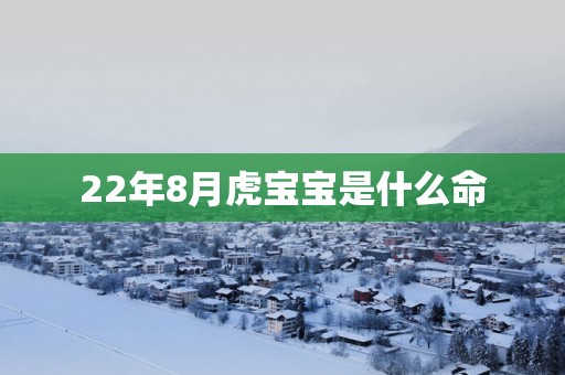 22年8月虎宝宝是什么命
