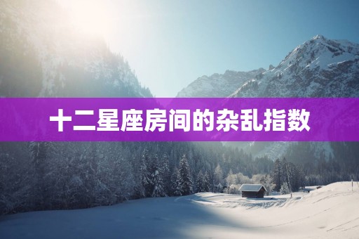 十二星座房间的杂乱指数
