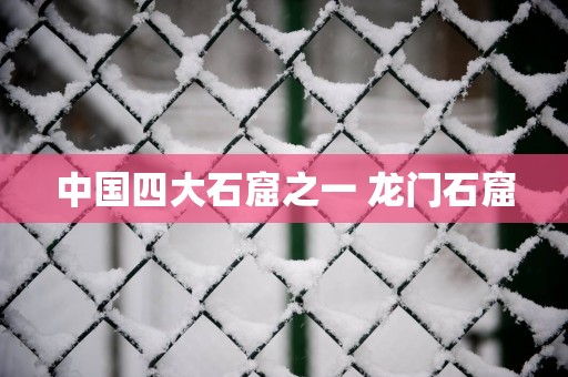 中国四大石窟之一 龙门石窟