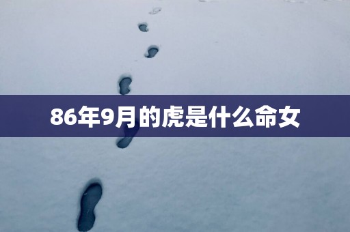 86年9月的虎是什么命女
