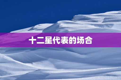 十二星代表的场合