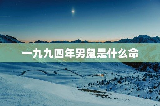 一九九四年男鼠是什么命