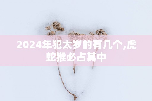 2025年犯太岁的有几个,虎蛇猴必占其中