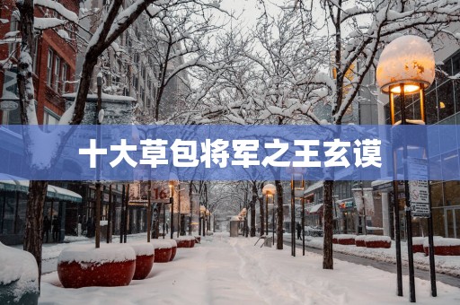 十大草包将军之王玄谟