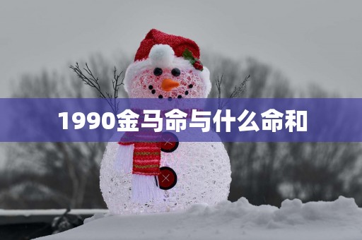 1990金马命与什么命和