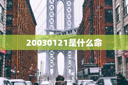 20030121是什么命