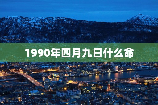 1990年四月九日什么命
