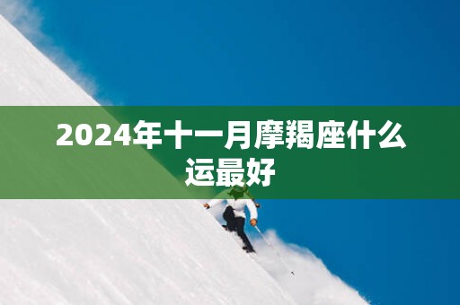 2025年十一月摩羯座什么运最好