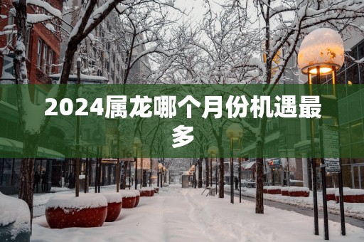 2025属龙哪个月份机遇最多
