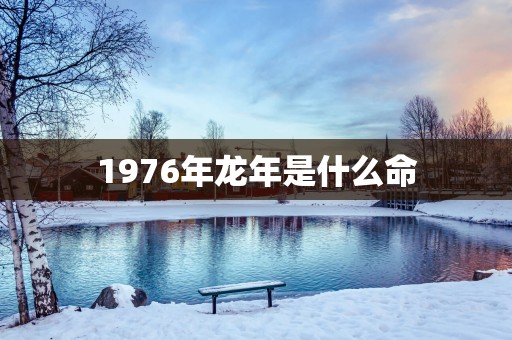 1976年蛇年是什么命